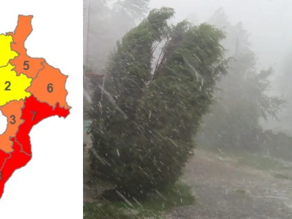 Allerta rossa nel Vibonese: ecco i comuni interessati. Il ciclone Harry porta forti piogge e venti di burrasca