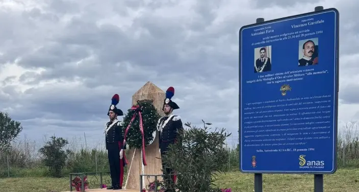Palmi e Scilla omaggiano Fava e Garofalo, i due carabinieri uccisi in un agguato di ‘Ndrangheta 32 anni fa\n