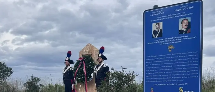 Palmi e Scilla omaggiano Fava e Garofalo, i due carabinieri uccisi in un agguato di ‘Ndrangheta 32 anni fa\n