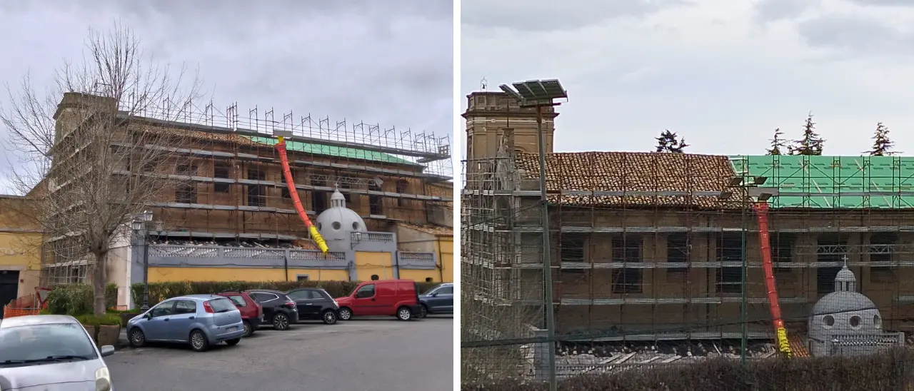 Chiesa del Rosario a Vibo, l’allarme di Italia Nostra: «I\u00A0coppi storici del tetto vanno salvati»\n