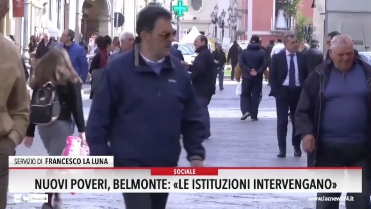 Nuovi poveri, Belmonte: «Le istituzioni intervengano»