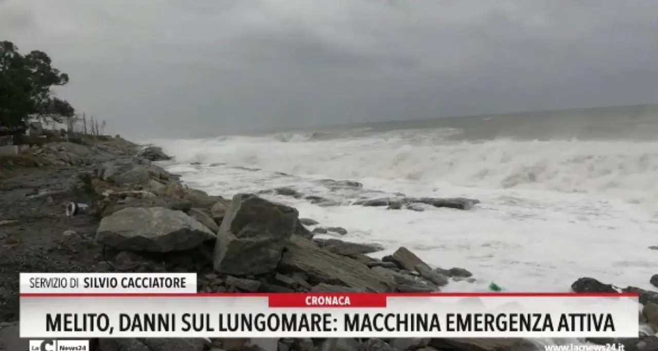 Melito, danni sul lungomare: macchina emergenza attiva