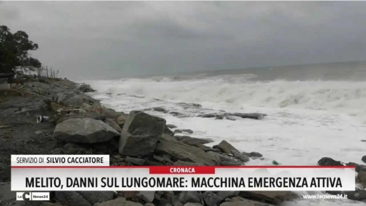 Melito, danni sul lungomare: macchina emergenza attiva