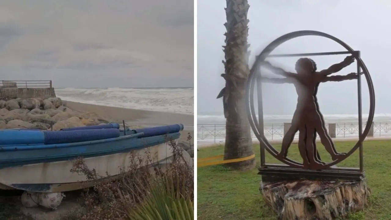 Maltempo, a Roccella Jonica e Monasterace vento forte e mare in tempesta