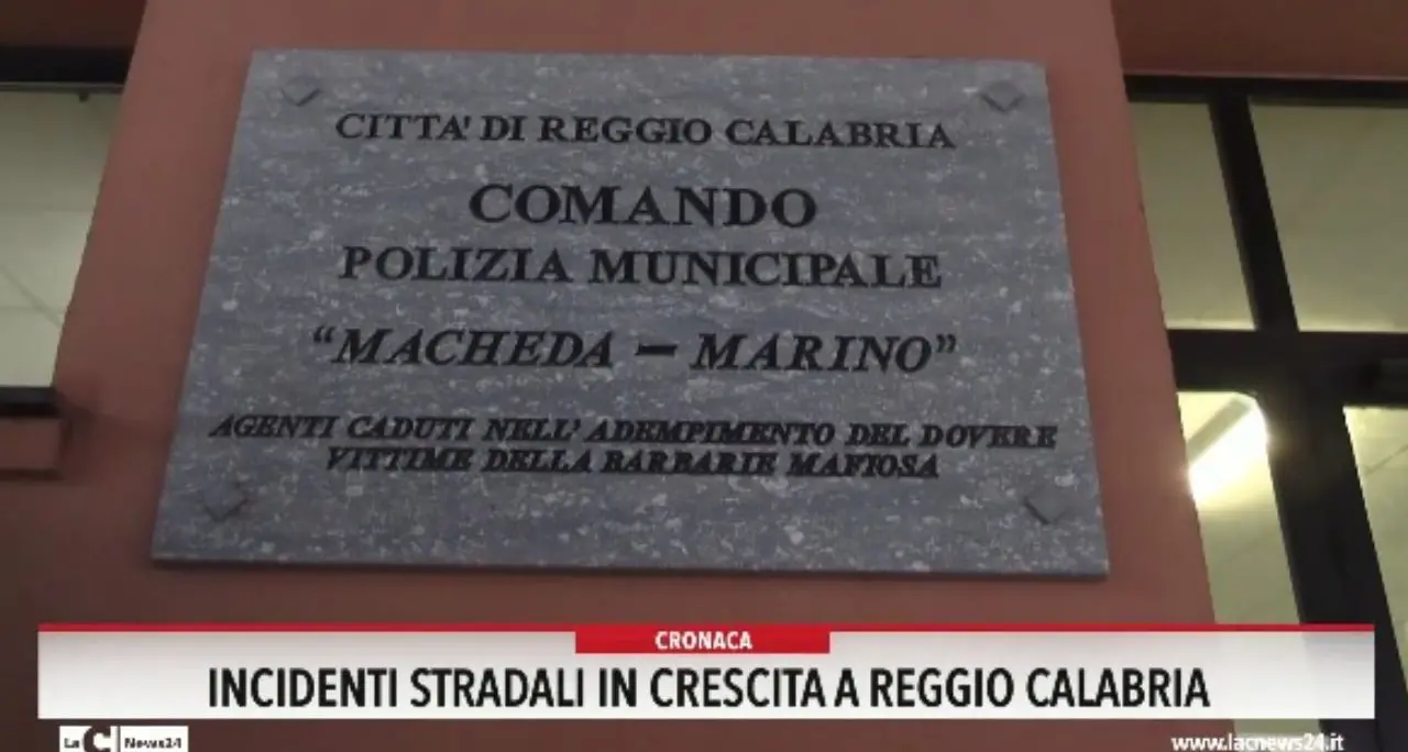 Incidenti stradali in crescita a Reggio Calabria