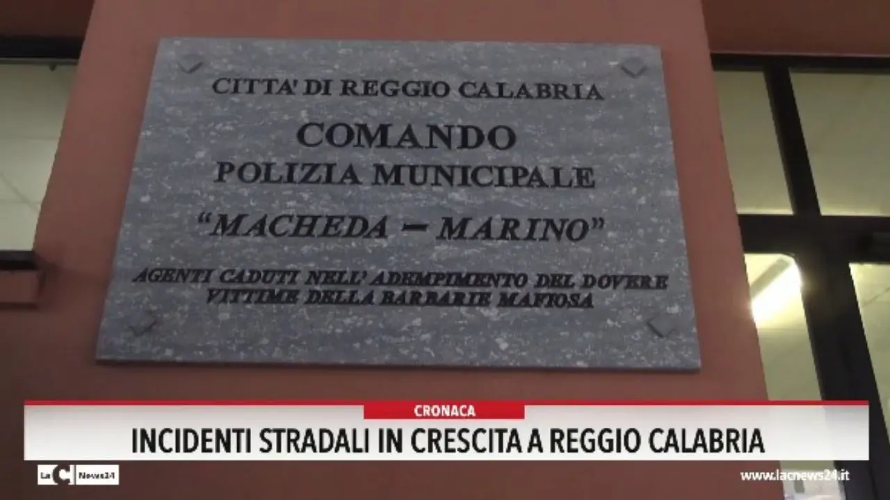 Incidenti stradali in crescita a Reggio Calabria