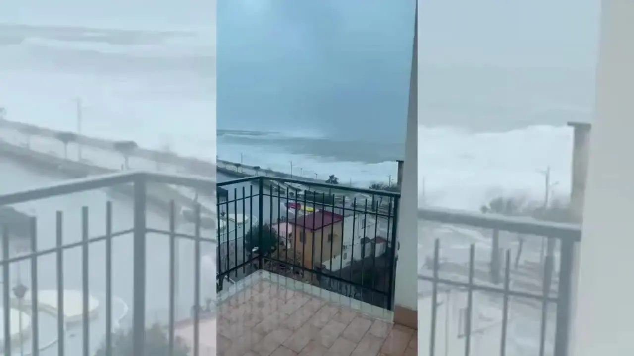 Mareggiate a Catanzaro Lido, quartiere