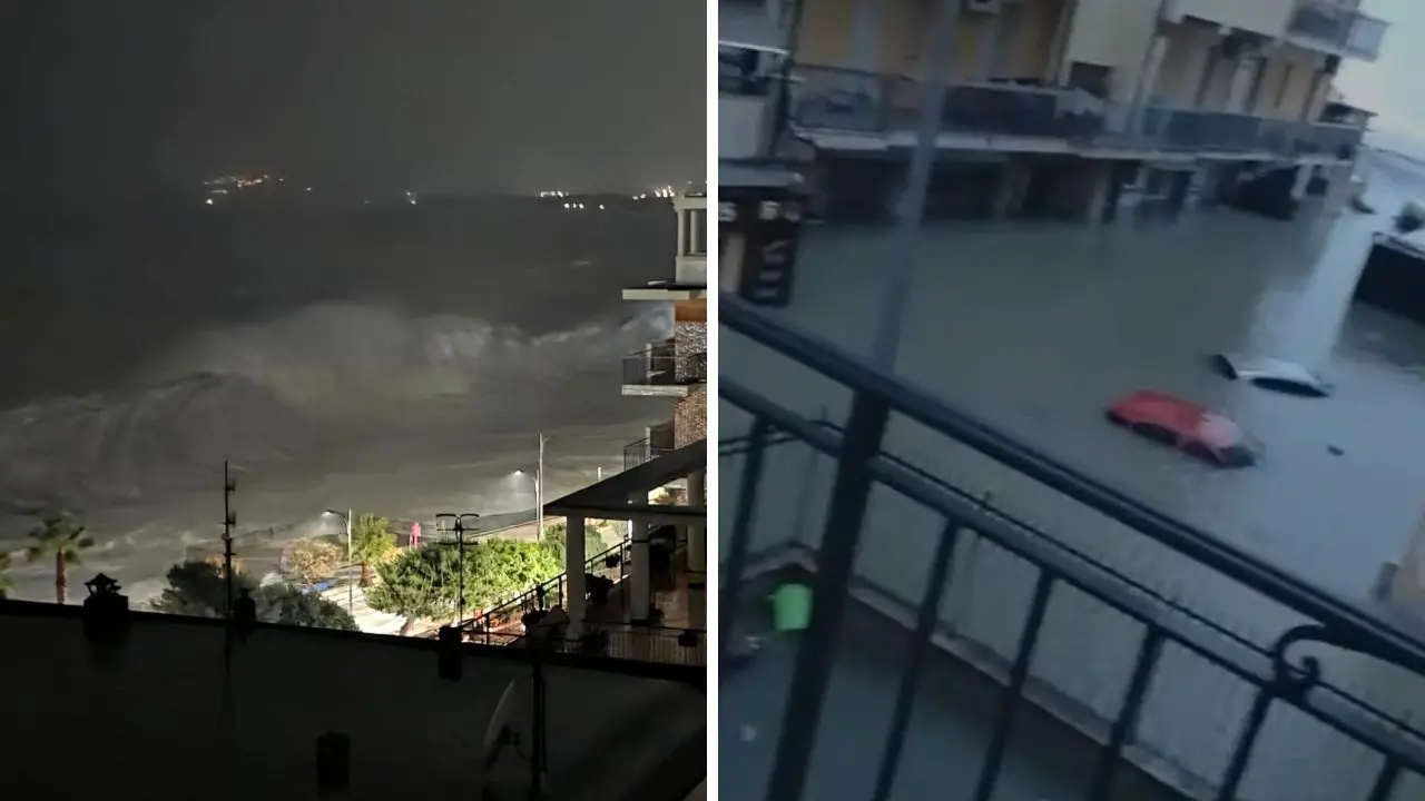 La furia del ciclone Harry si abbatte su Catanzaro, mare in tempesta e onde altissime: sott’acqua il quartiere Lido\u00A0–\u00A0VIDEO\n\n\n