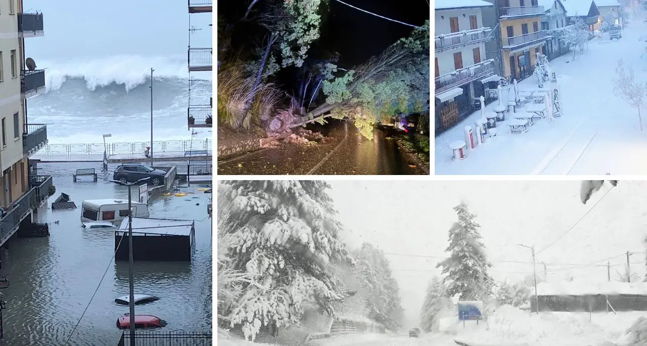 Il ciclone Harry sulla Calabria: Catanzaro allagata, neve in Sila, disagi in tutta la regione –\u00A0Gli aggiornamenti LIVE\n