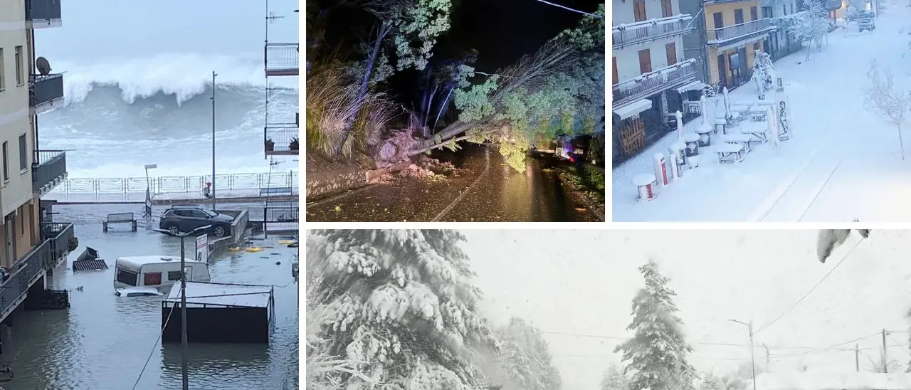 Il ciclone Harry sulla Calabria: Catanzaro allagata, neve in Sila, disagi in tutta la regione –\u00A0Gli aggiornamenti LIVE\n