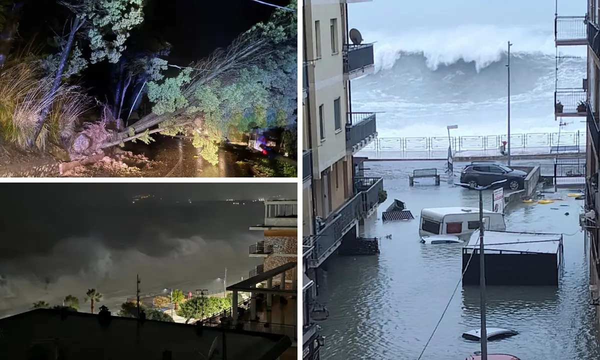 Il Ciclone Harry sferza la Calabria: Catanzaro Lido allagata, treni fermi sul Tirreno\u00A0| LIVEBLOG\n