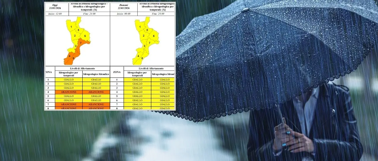 Il ciclone Harry abbandona (lentamente) la Calabria: per oggi l’allerta resta arancione, da domani sarà gialla\n