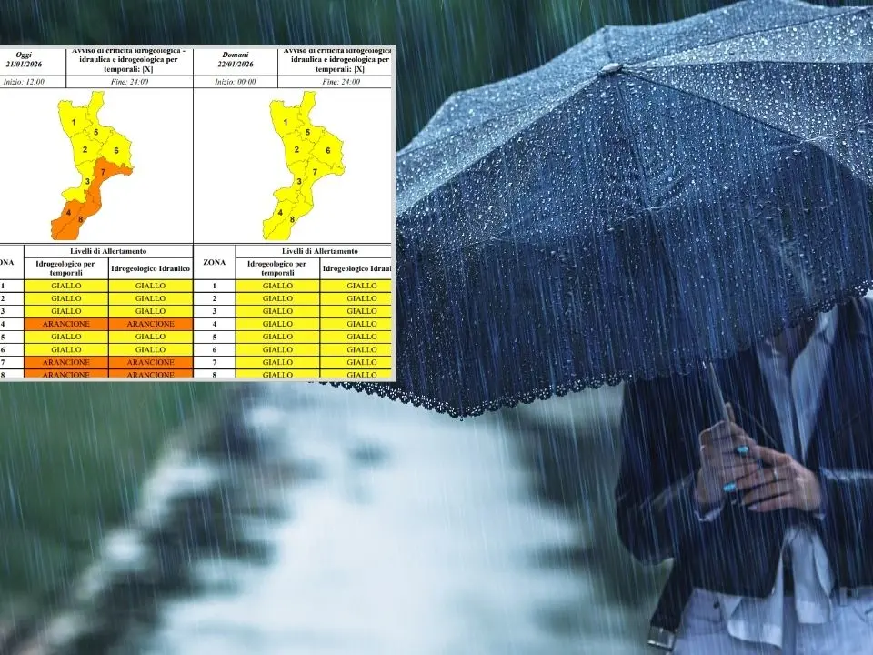 Il ciclone Harry abbandona (lentamente) la Calabria: per oggi l’allerta resta arancione, da domani sarà gialla