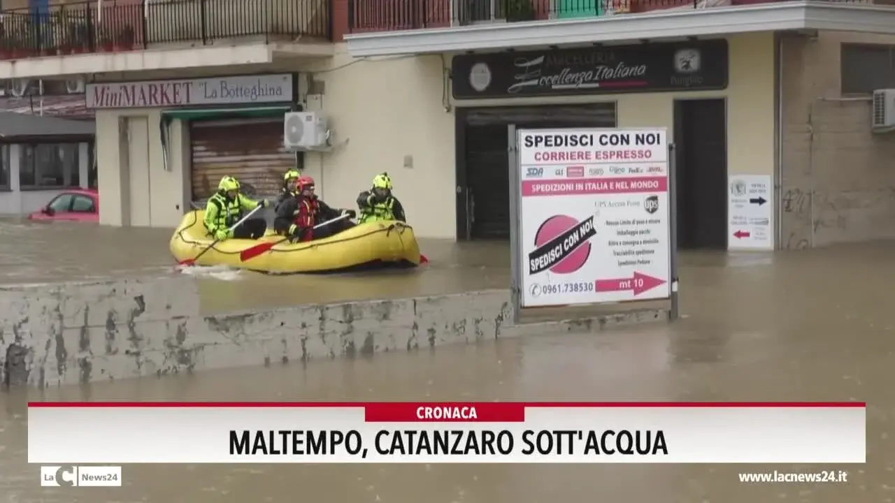 Maltempo, Catanzaro sott'acqua