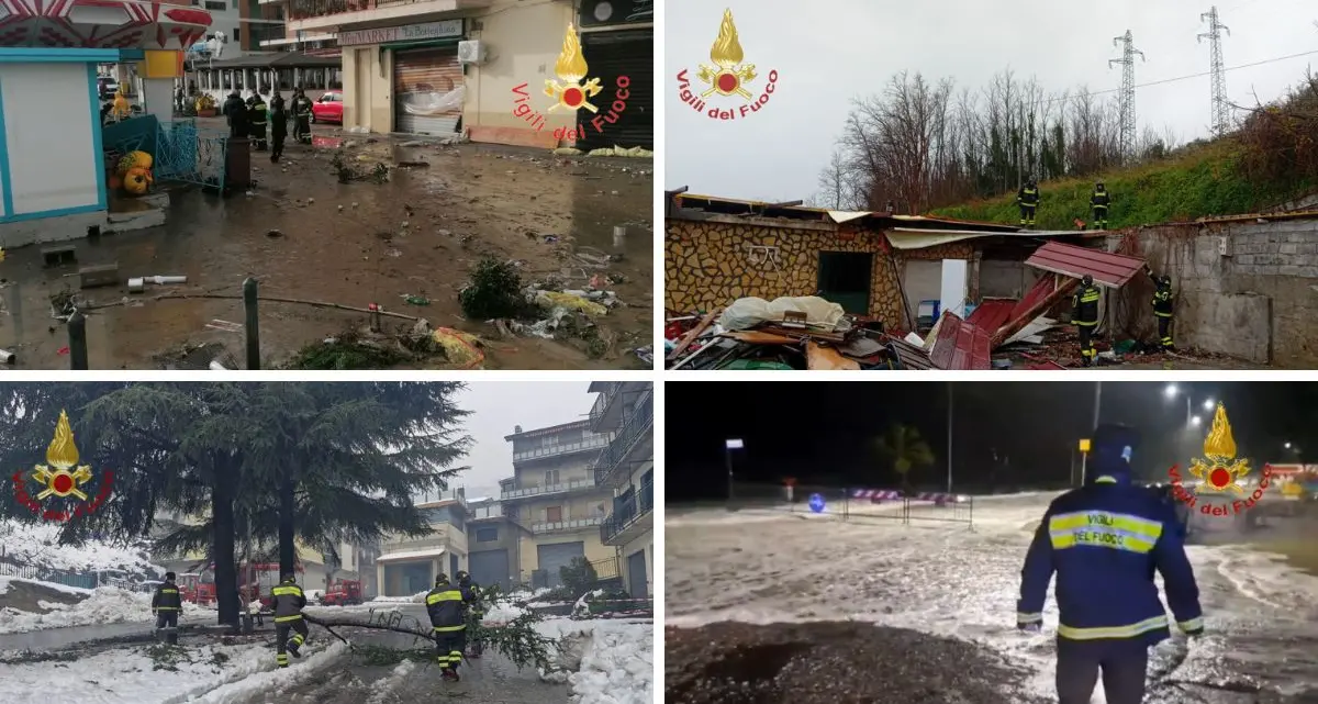 Il Ciclone Harry sferza la Calabria: Catanzaro Lido allagata, a Cosenza e dintorni ridotta la portata idrica | LIVEBLOG