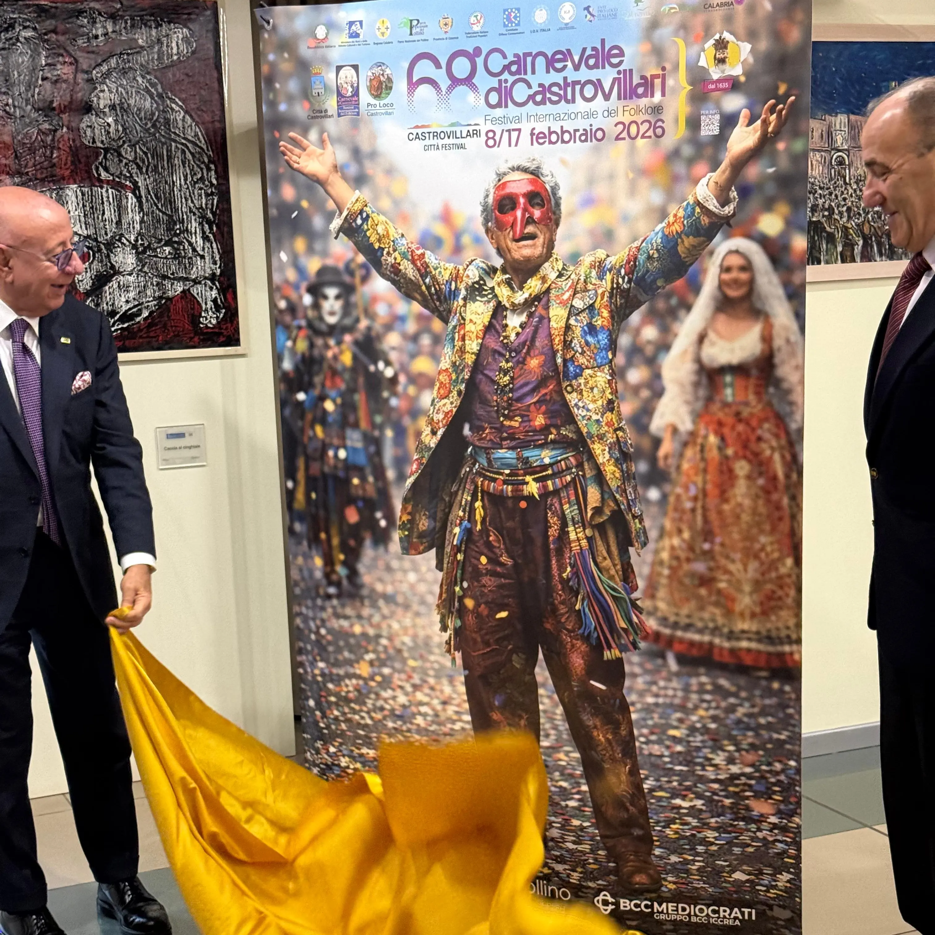 Castrovillari, presentata l’immagine ufficiale del 68° Carnevale: tradizione, arte e identità del Sud\n