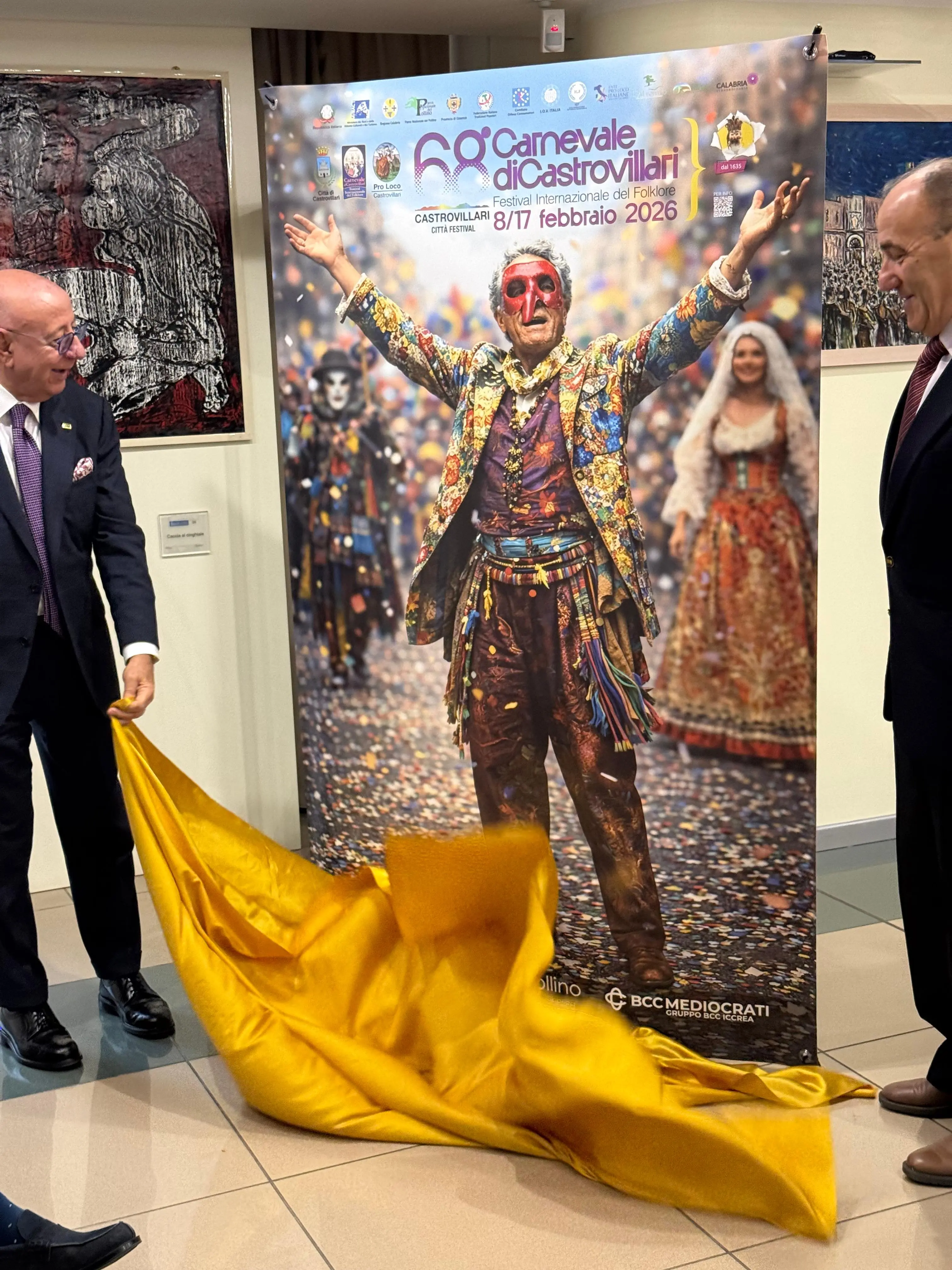 Castrovillari, presentata l’immagine ufficiale del 68° Carnevale: tradizione, arte e identità del Sud\n