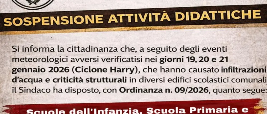 Melito Porto Salvo, troppe criticità negli istituti. Scuole chiuse per tutta la settimana\n