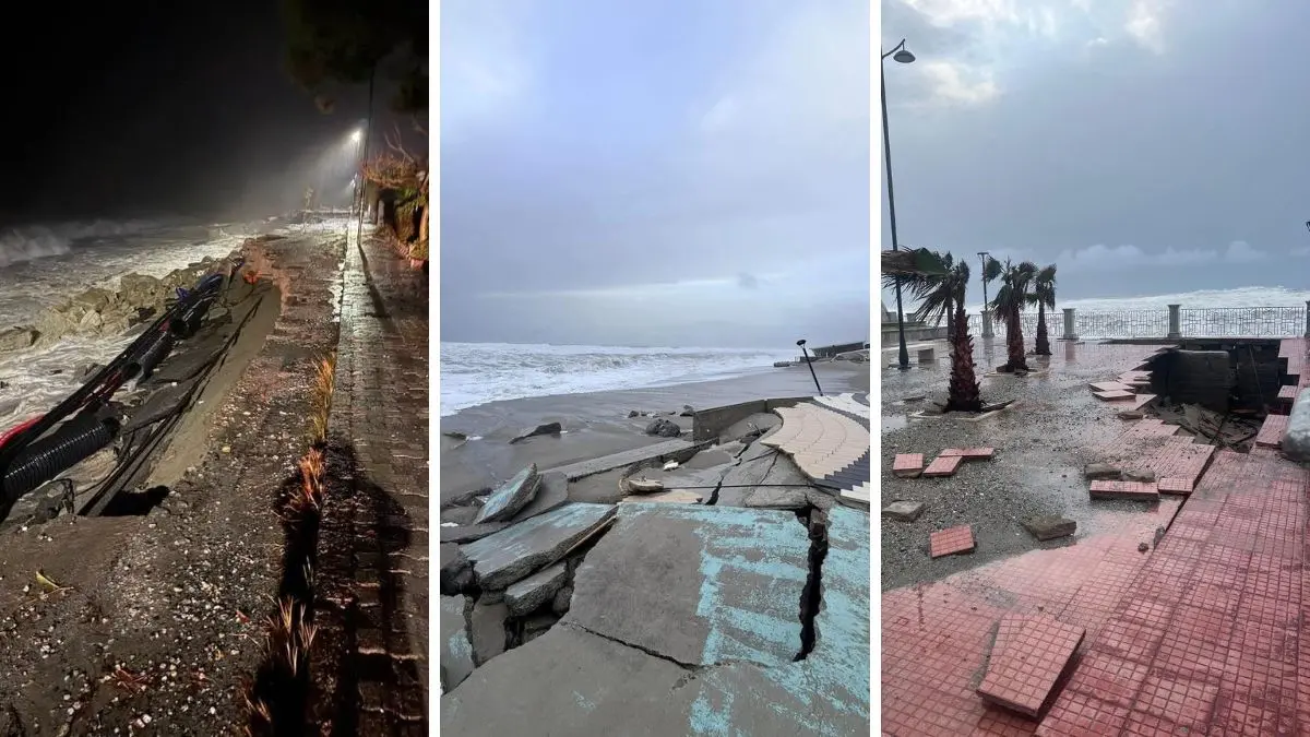 Calabria fragile (e abusiva): la furia del ciclone Harry colpisce coste senza difese e conquistate dal cemento\n