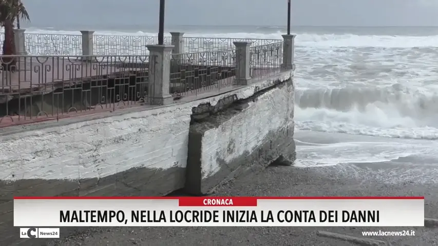Maltempo, nella Locride inizia la conta dei danni
