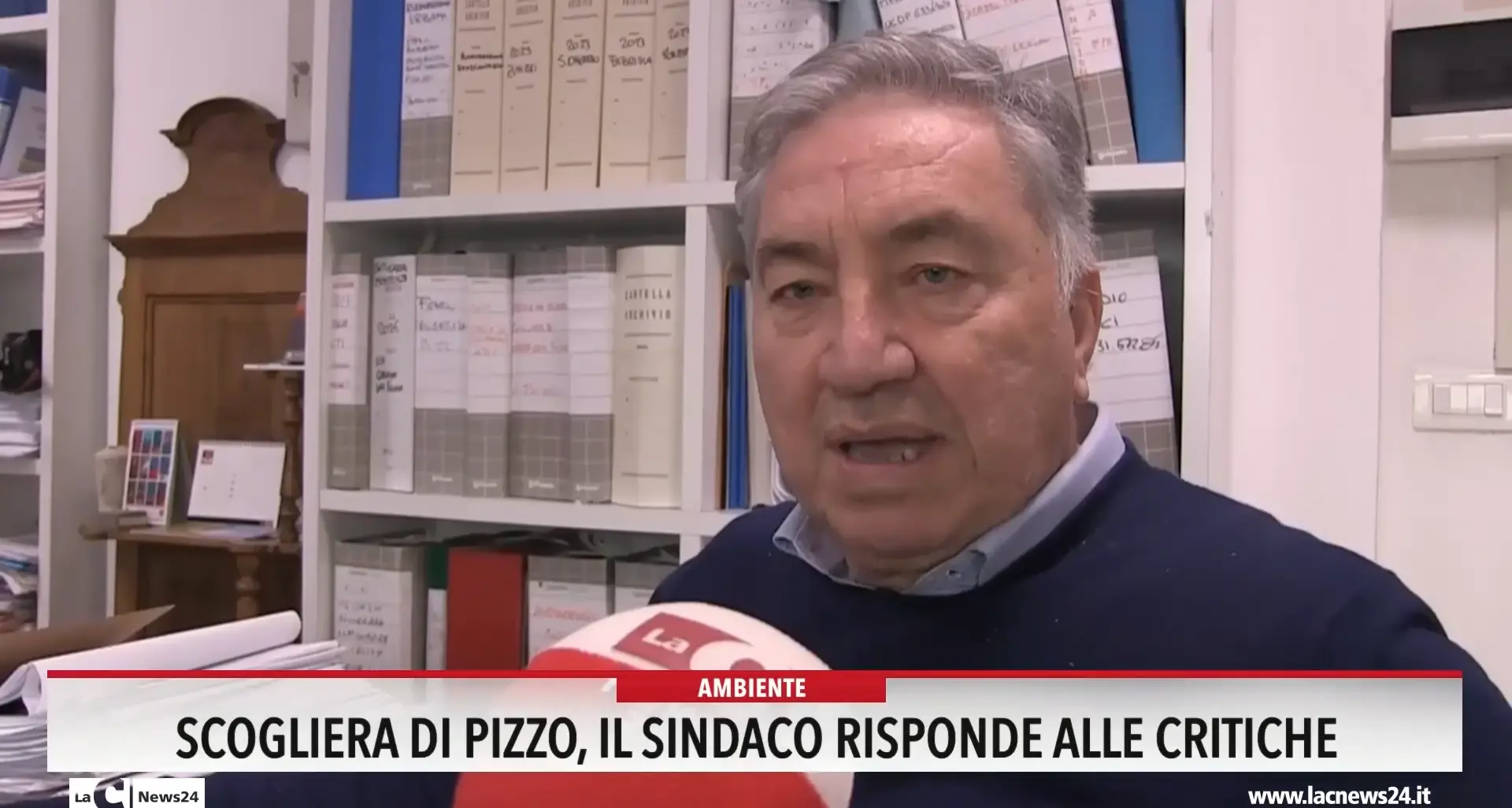 Scogliera di Pizzo, il sindaco risponde alle critiche.