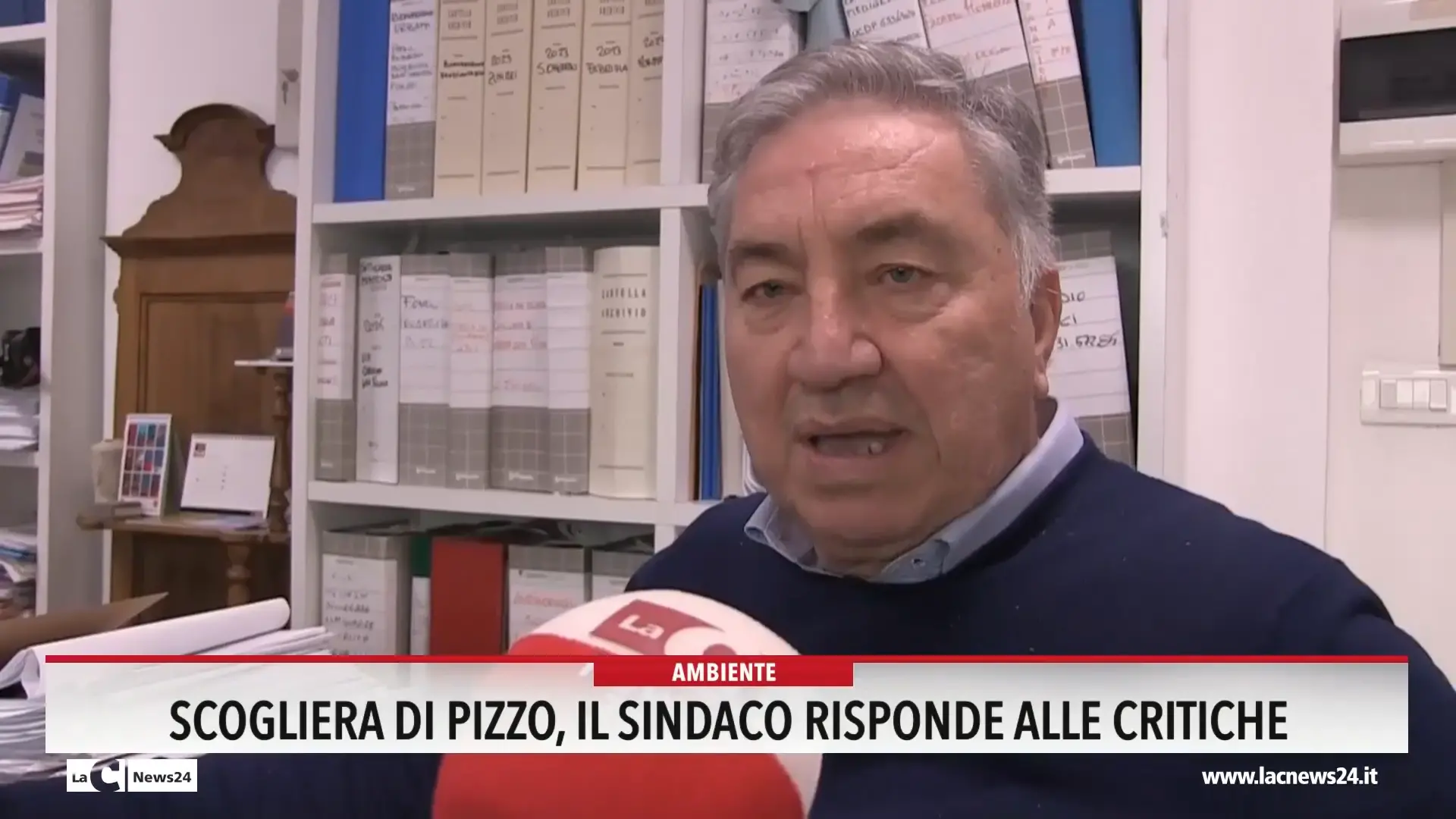 Scogliera di Pizzo, il sindaco risponde alle critiche.