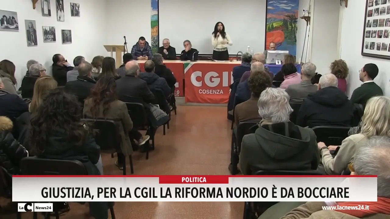 Giustizia, per la Cgil la riforma Nordio è da bocciare