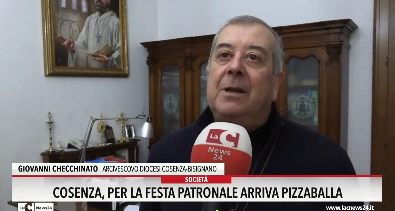 Cosenza, per la festa patronale arriva Pizzaballa