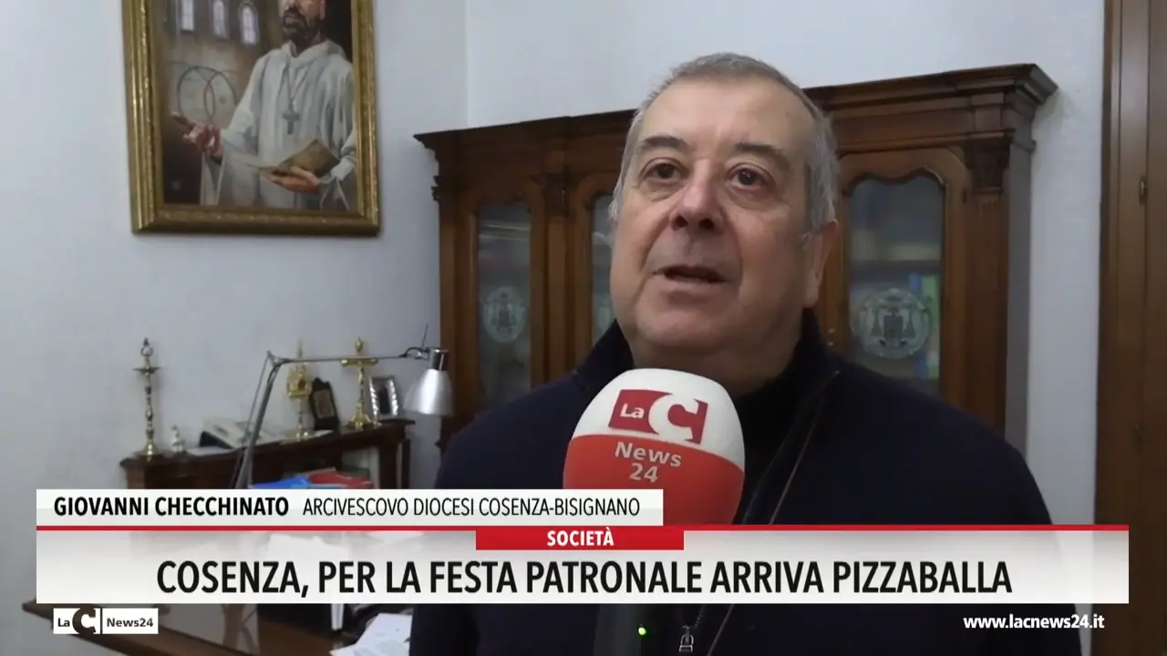 Cosenza, per la festa patronale arriva Pizzaballa