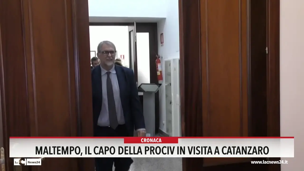 Maltempo, il capo della Prociv in visita a Catanzaro