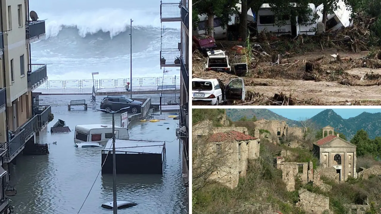 Dall’alluvione che cancellò Africo al ciclone Harry: un secolo di tempeste tra il cielo e il cuore della Calabria\n
