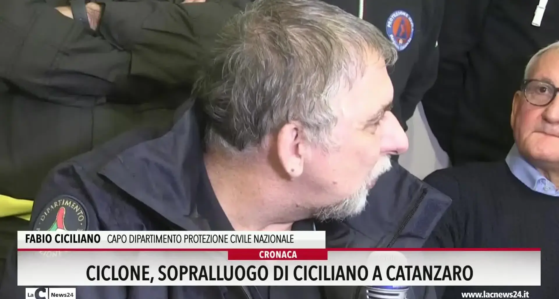 Ciclone, sopralluogo di Ciciliano a Catanzaro