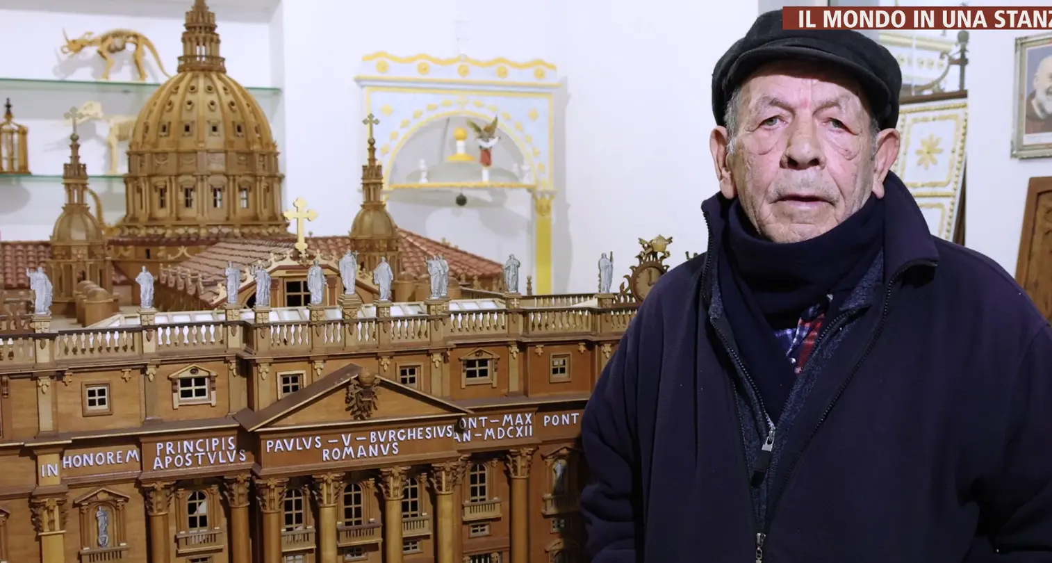 Rocco e le sue opere d’arte in miniatura a LaC Storie: a 85 anni trasforma la passione in missione\n
