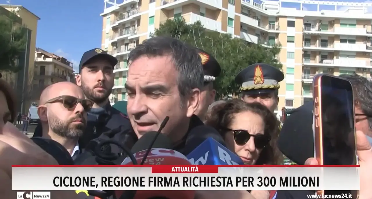 Ciclone Harry, Occhiuto sui luoghi del disastro