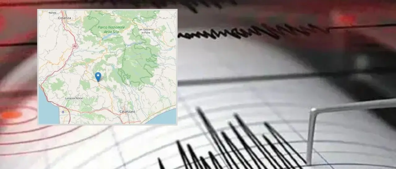 Terremoto in Calabria, scossa di magnitudo 3.8 avvertita tra Catanzaro e Cosenza: epicentro a Serrastretta\n