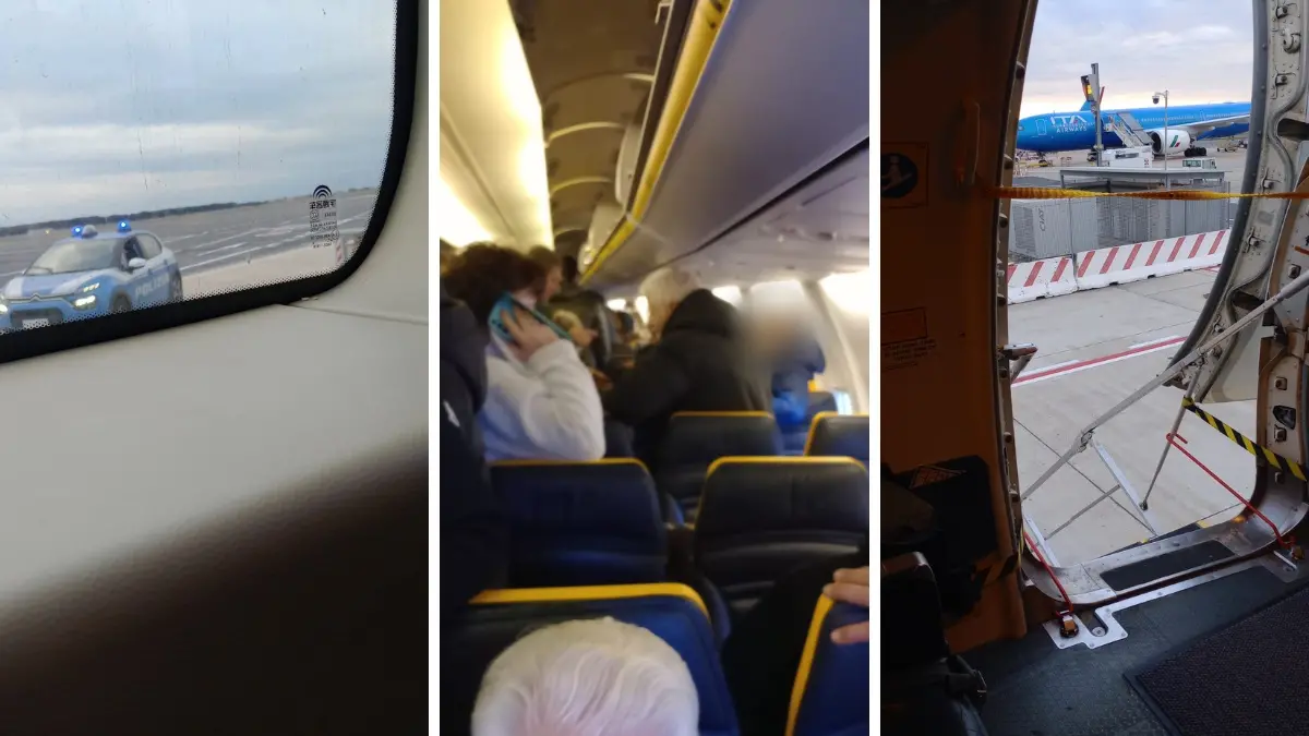 Ryanair Lamezia-Genova dirottato a Roma Fiumicino, proteste a bordo durante il volo: «Poche informazioni, sembra un incubo»\n
