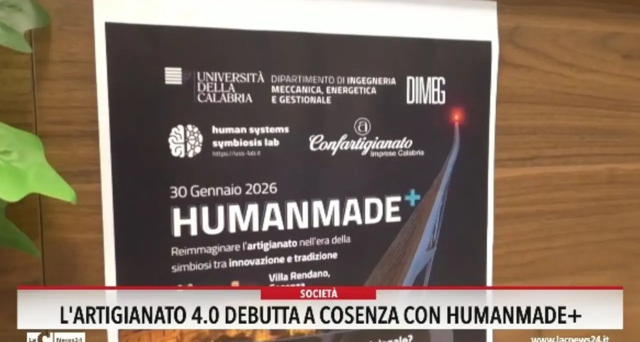 L'artigianato 4.0 debutta a Cosenza con Humanmade
