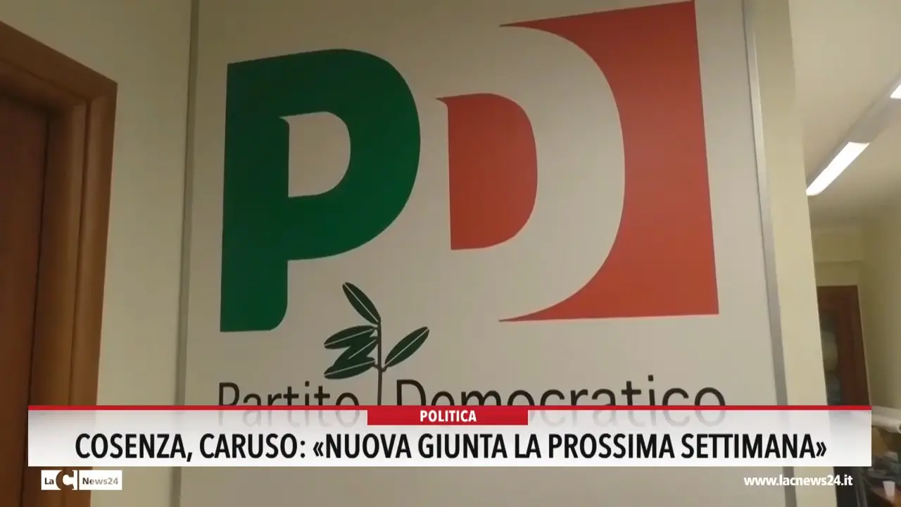 Cosenza, Caruso: nuova giunta la prossima settimana