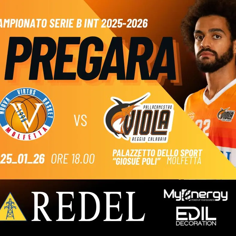 Prima trasferta del girone di ritorno per la Redel Viola: sfida equilibrata a Molfetta\n
