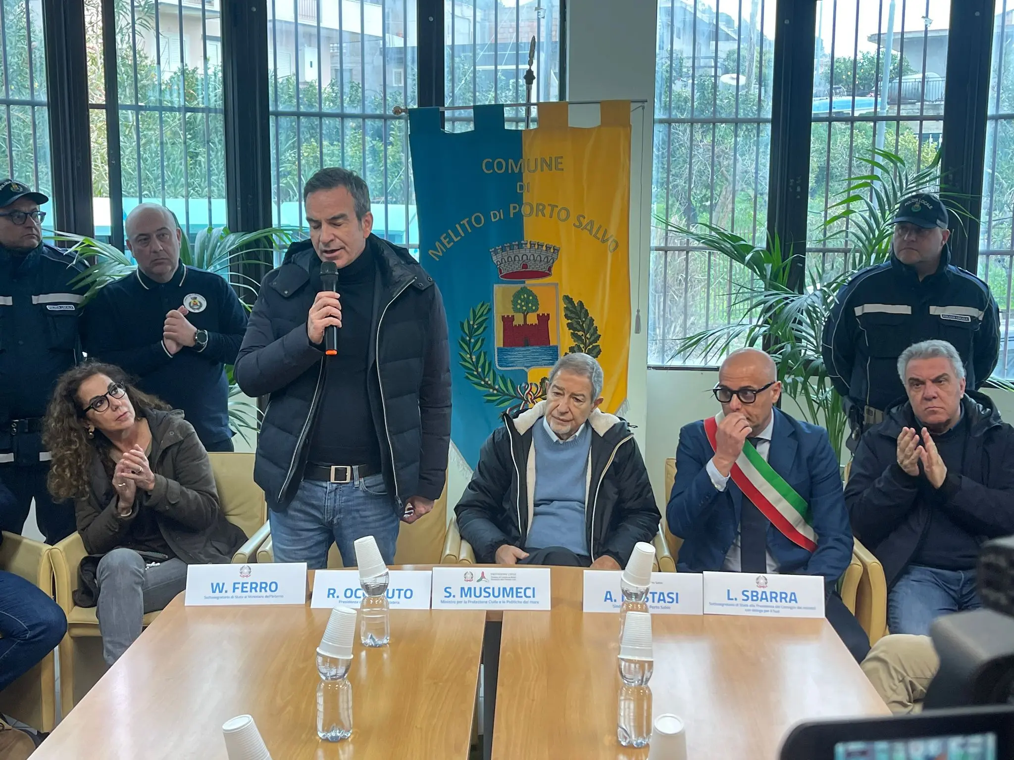 Dopo il ciclone Harry Occhiuto e Musumeci in visita nell'Area Grecanica e nella Locride sui luoghi del disastro –\u00A0LIVE\n