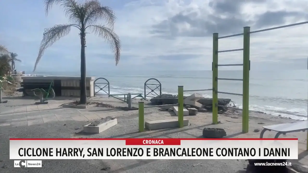 Ciclone Harry, San Lorenzo e Brancaleone contano i danni