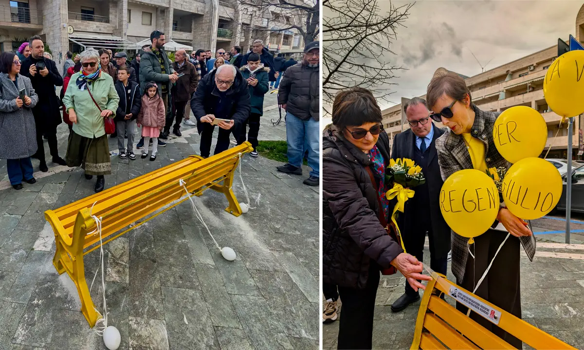 Rende, una panchina per Giulio Regeni a via Rossini\n