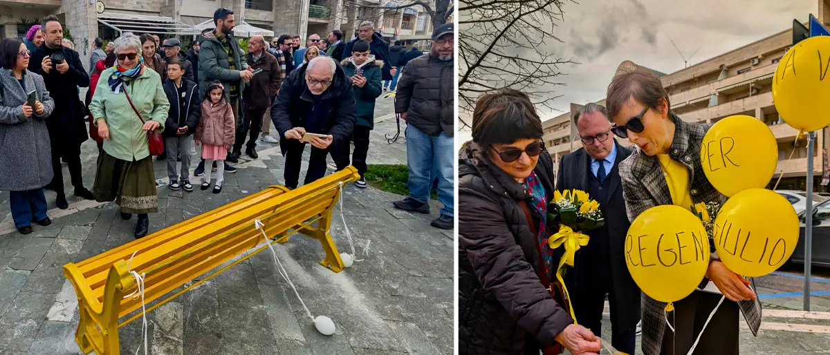 Rende, una panchina per Giulio Regeni a via Rossini\n