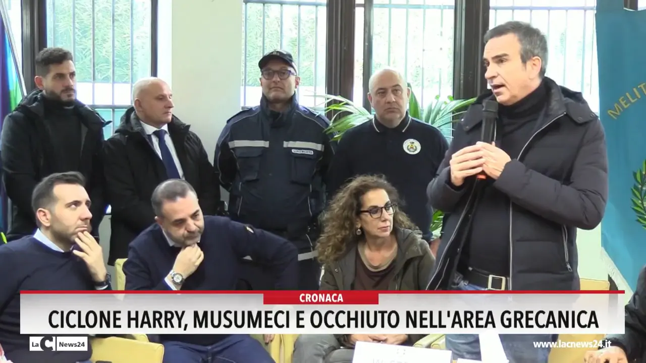 Ciclone Harry, Musumeci e Occhiuto nell'Area Grecanica
