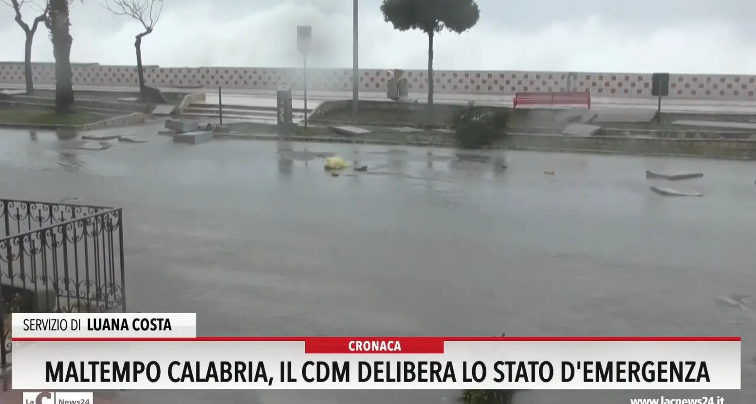 Maltempo Calabria, il Cdm delibera lo stato d'emergenza