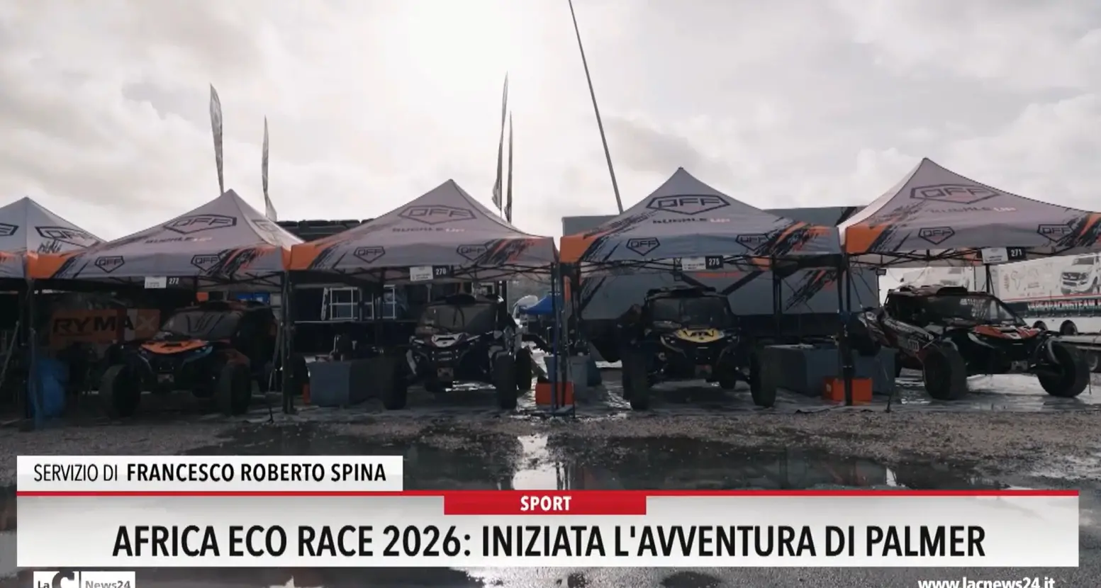 Africa race 2026 iniziata l'avventura di Palmer