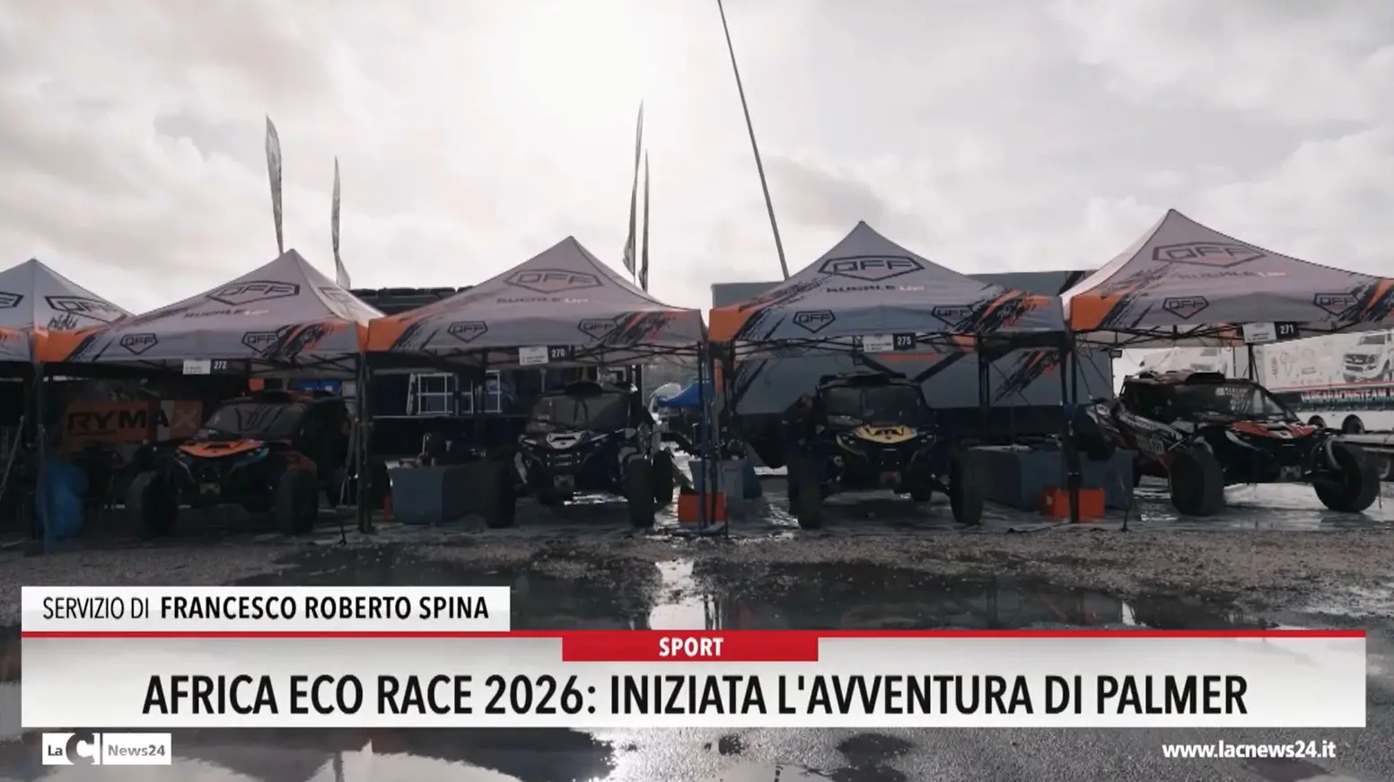 Africa race 2026 iniziata l'avventura di Palmer
