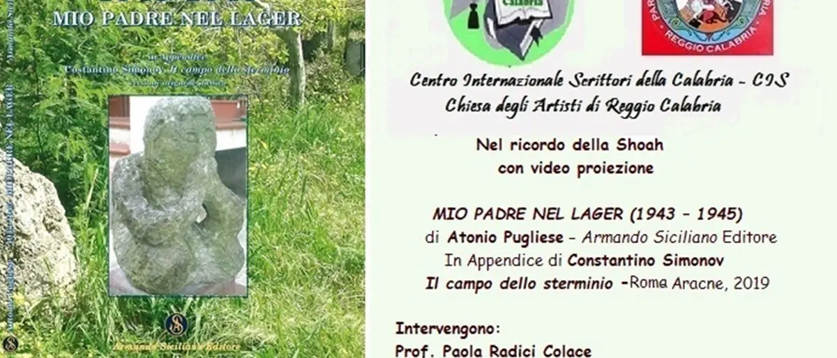 A Reggio, la presentazione del libro “Mio padre nel lager” di Antonio Pugliese\n\n\n