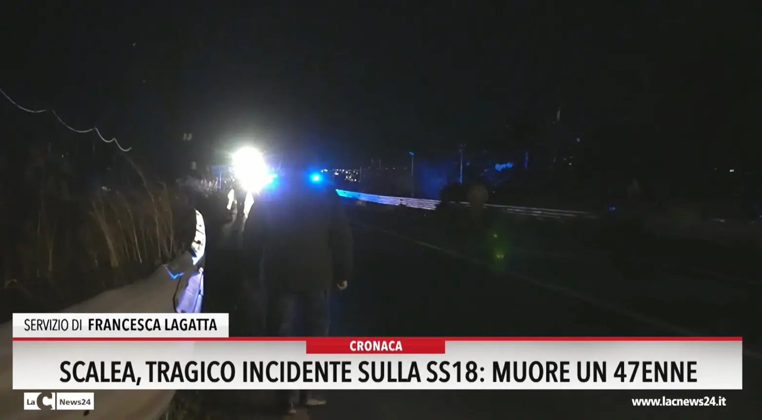 Scalea: tragico incidente sulla ss18 muore un 47enne