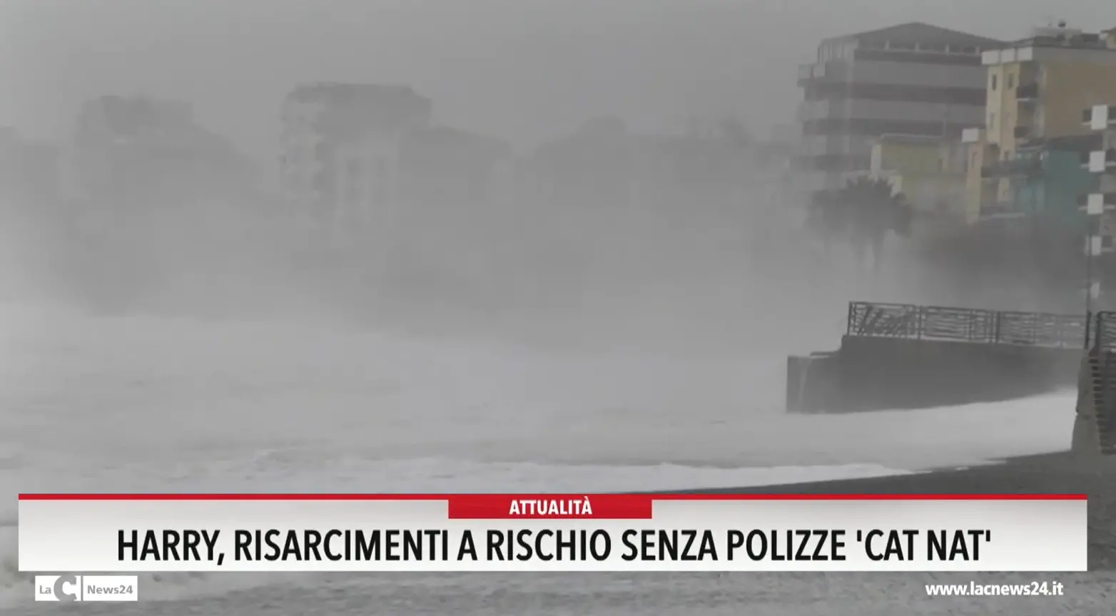 Ciclone Harry: è polemica sulle polizze catastrofali